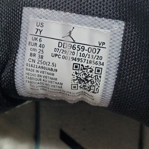 Nike Jordan Why Not Zer0.4 GS ‘Graffiti’ DD9659-007 Sneaker Shoes Boys Size 7Y - Picture 10 of 10